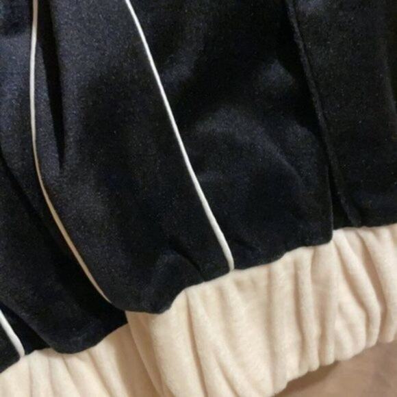 Emporio Armani Velour Casual Pants Black size 10 - Picture 8 of 11